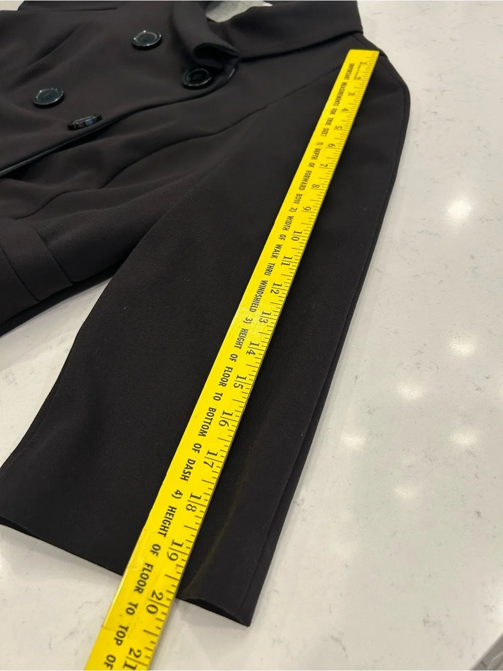 Halogen Black Double-Breasted Cropped Blazer